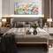 Flower Wall Art for Living Room, Dandelion Canvas Wall Decor for Bedroom, Colorful Abstract Print Painting Picture, Large Size 48x24 Inches